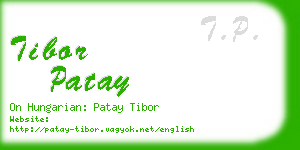 tibor patay business card